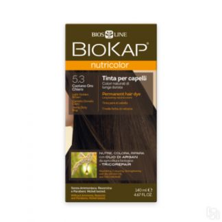 Тон 5.3 краска для волос цвет светло-коричневый золотистый Biokap