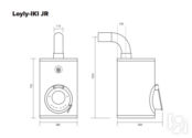 Печь для бани IKI Loyly JR (со стальной дверцей) IKI134_s фото 2