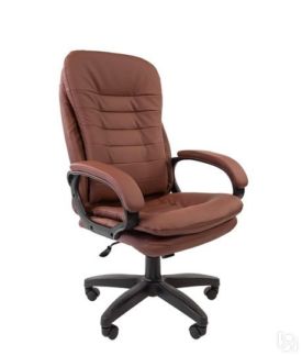 Офисное кресло CHAIRMAN 795 LT, экокожа, цвет коричневый