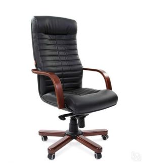 Офисное кресло CHAIRMAN 480 WD, экокожа, цвет черный