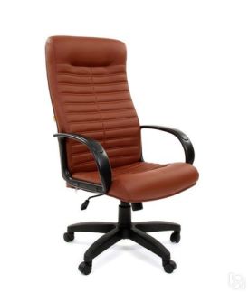 Офисное кресло CHAIRMAN 480 LT, экокожа, цвет коричневый