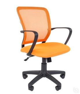 Офисное кресло CHAIRMAN 698 black TW, ткань, цвет оранжевый