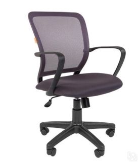 Офисное кресло CHAIRMAN 698 black TW, ткань, цвет серый