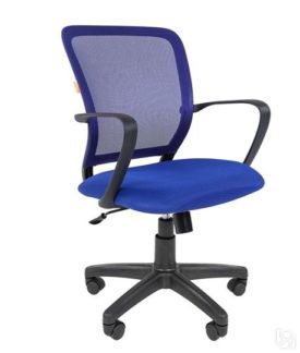 Офисное кресло CHAIRMAN 698 black TW-05, ткань, цвет синий