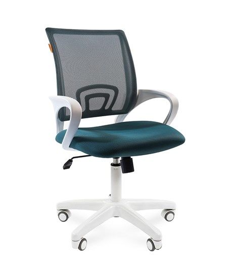 Офисное кресло CHAIRMAN 696 white, ткань, цвет зеленый
