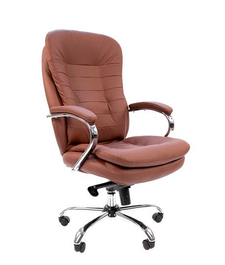 Офисное кресло CHAIRMAN 795 экокожа, цвет коричневый