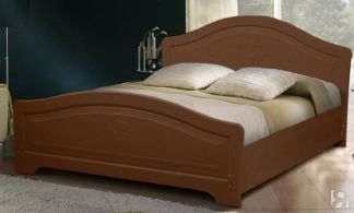 Кровать полуторная Ивушка-5 2000х1200 с высоким изножьем, цвет Итальянский