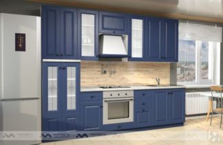 Модульный кухонный гарнитур Вена 2800, цвет Синий