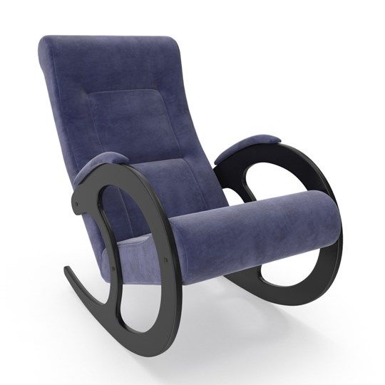 Кресло-качалка Модель 3, Verona 37 Denim Blue-велюр