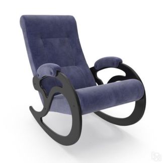 Кресло-качалка Модель 5, Verona 37 Denim Blue-велюр