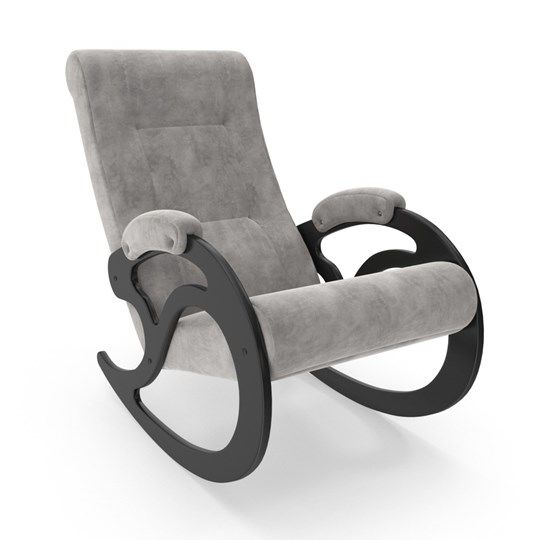 Кресло-качалка Модель 5, Verona 06 Light Grey-велюр
