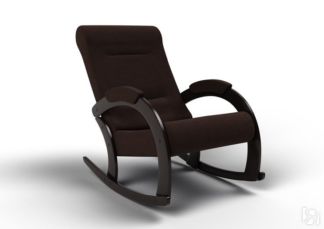 Кресло-качалка Венето, ткань шоколад
