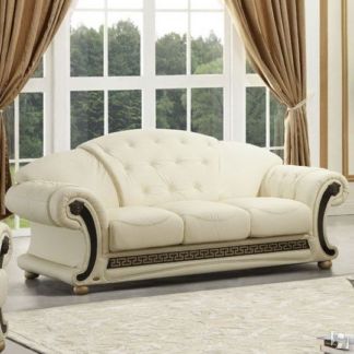 Прямой диван Versace (3-х местный) white