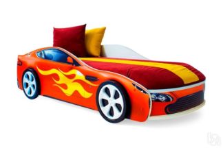 Кровать-машина в детскую Бондимобиль красный