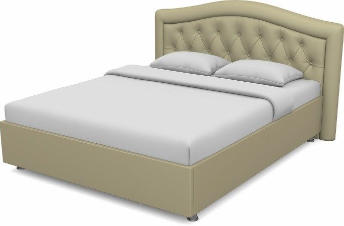 Кровать 1.5-спальная Луиза 1400 с основанием (Nitro Cream)
