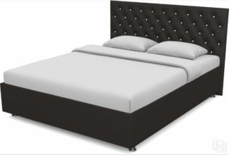 Спальная кровать Флоренция-А 1400 с основанием (Nitro Brown)