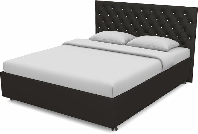 Спальная кровать Флоренция-А 1400 с основанием (Nitro Brown)
