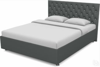 Кровать 2-спальная Флоренция-А 1600 с основанием (Nitro Grey)