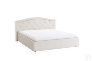 Двуспальная кровать Верона 1,6 белый (экокожа)