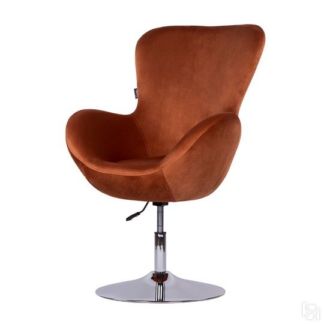 Офисное кресло Беннет-1, Микровелюр оранжевый