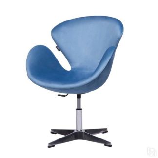 Офисное кресло Беннет-2, Микровелюр голубой