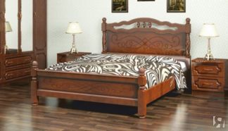 Полуторная кровать Карина-15 (Орех) 140х200