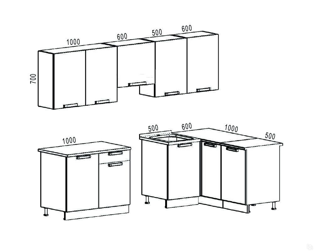 Кухня симпл 1500