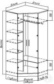 Угловой шкаф ШРУ 9-18 Стезар фото 4