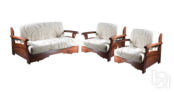Комплект мягкой мебели Лотос с деревянными подлокотниками Фиеста