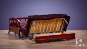 Диван аккордеон Канопус с деревянными подлокотниками Фиеста