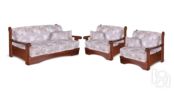 Комплект мягкой мебели Рея с деревянными подлокотниками Фиеста