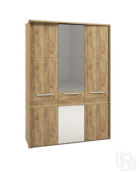 Шкаф 3-х дверный с зеркалом №223 (серия МК 52) Корвет