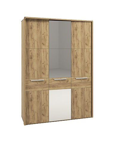 Шкаф 3-х дверный с зеркалом №223 (серия МК 52) Корвет