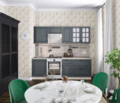 Кухонный гарнитур Регина 2,4м Серый матовый