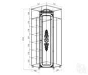 Шкаф угловой Ассоль плюс АС-521К 441 фото 2