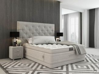 Спальная кровать Classic Compact/Basement 180х200, Флок (Велсофт Серый)