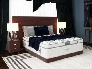 Кровать в спальню Modern/Basement 180х200, Флок (Велсофт Спелая слива)