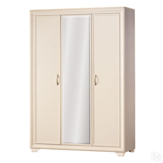 АФИНЫ 361 Шкаф для одежды 3-дверный (кремовый белый)