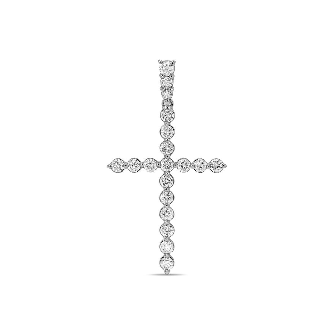 Крест c бриллиантами артикул 5186103