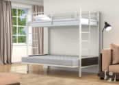 Двухъярусная кровать-диван Дакар 1 Белый 
(вставки венге)