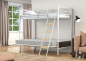 Двухъярусная кровать-диван Дакар 2 Белый 
(вставки венге)