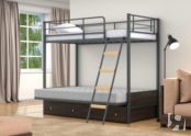 Двухъярусная кровать-диван Дакар 2 Серый 
ящики Венге