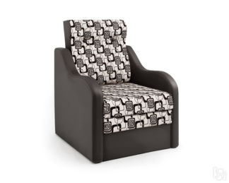 Кресло-кровать Классика В шоколад и ромб