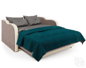 Диван-кровать Коломбо 100 Корфу коричневый и экокожа беж